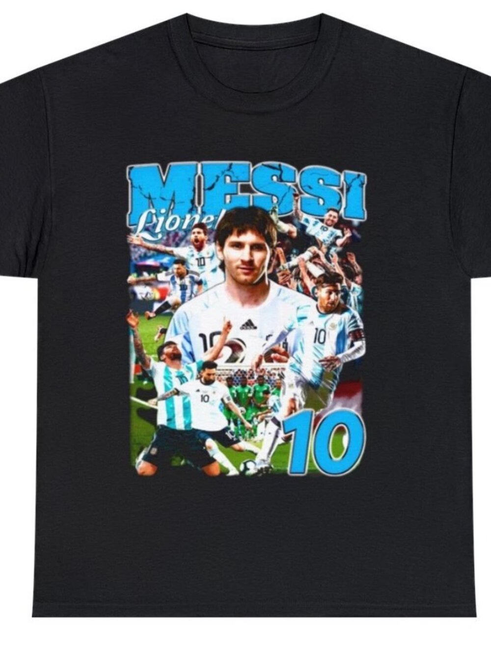 Lionel Messi Vintage Soccer Argentina T-Shirt